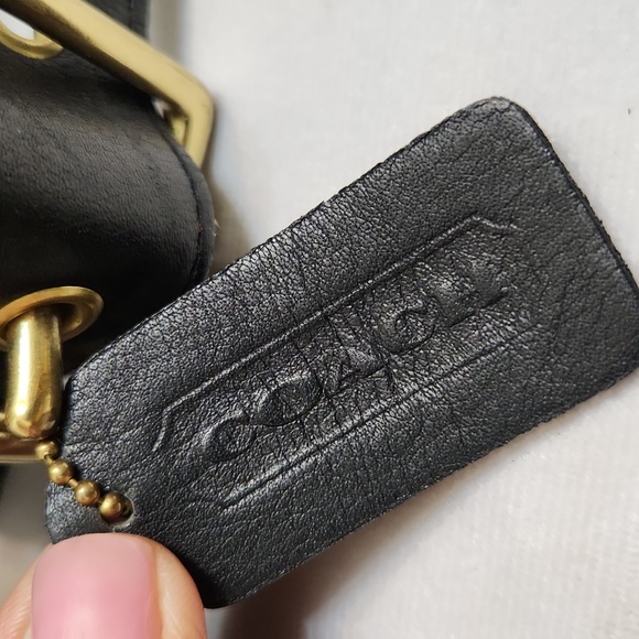 Vintage Coach Legacy Black Pebble Leather Drawstring Bucket Shoulder Bag - Picture 6 of 15